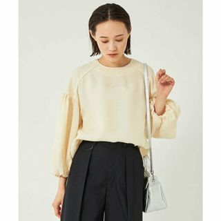 ユナイテッドアローズグリーンレーベルリラクシング(UNITED ARROWS green label relaxing)の【OFF WHITE】ソデボリューム ジャカード ブラウス(シャツ/ブラウス(長袖/七分))