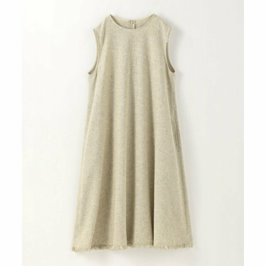 steven alan(スティーブンアラン)の【BEIGE】<Steven Alan>COTTON TWEED FRINGE DRESS/ワンピース レディースのワンピース(ロングワンピース/マキシワンピース)の商品写真