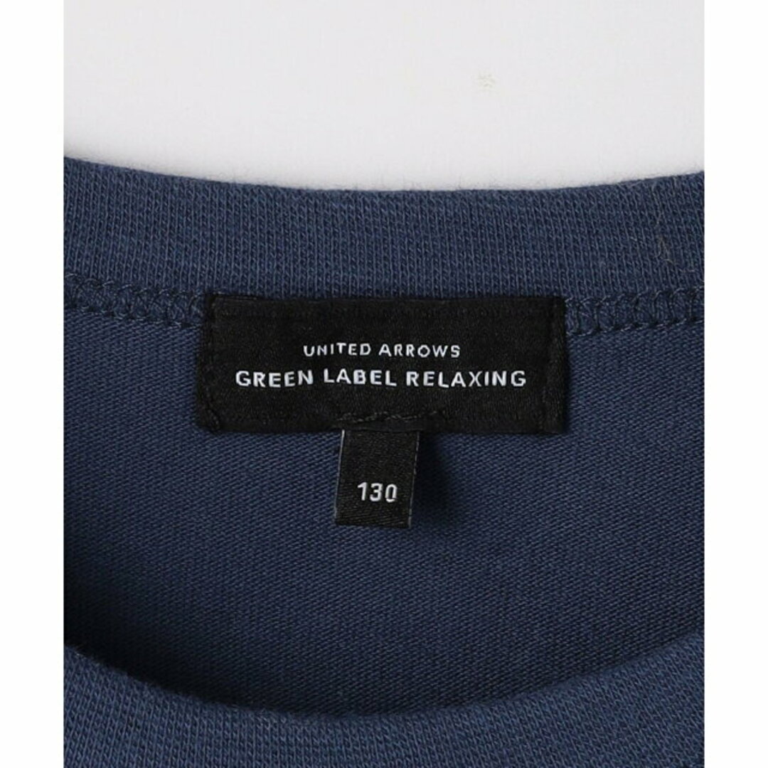 UNITED ARROWS green label relaxing(ユナイテッドアローズグリーンレーベルリラクシング)の【NAVY】カレッジ ロゴフリルTシャツ 100cm-130cm キッズ/ベビー/マタニティのキッズ服女の子用(90cm~)(Tシャツ/カットソー)の商品写真