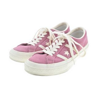 コンバース(CONVERSE)のCONVERSE コンバース スニーカー 24cm ピンク 【古着】【中古】(スニーカー)