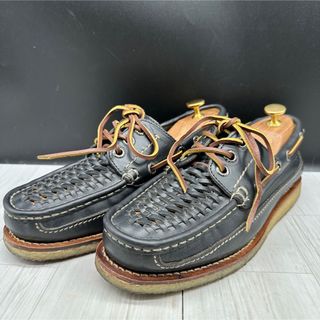 ダナー(Danner)の【Danner】ダナー 25.5 デッキシューズ レザー ブラック(デッキシューズ)