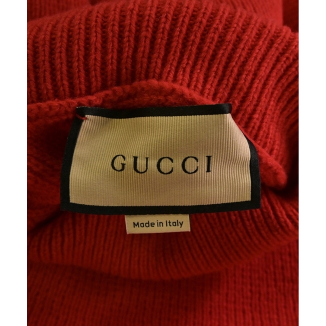 Gucci(グッチ)のGUCCI グッチ ニット・セーター XL 赤 【古着】【中古】 メンズのトップス(ニット/セーター)の商品写真