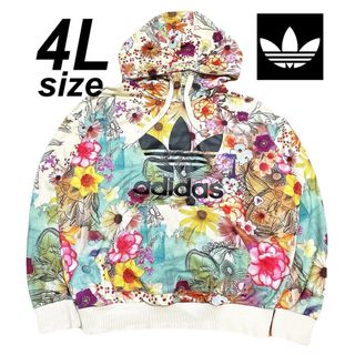 オリジナルス(Originals（adidas）)のアディダス 希少 メンズ 大きいサイズ 花柄 パーカー トレーナー ジャージ(パーカー)