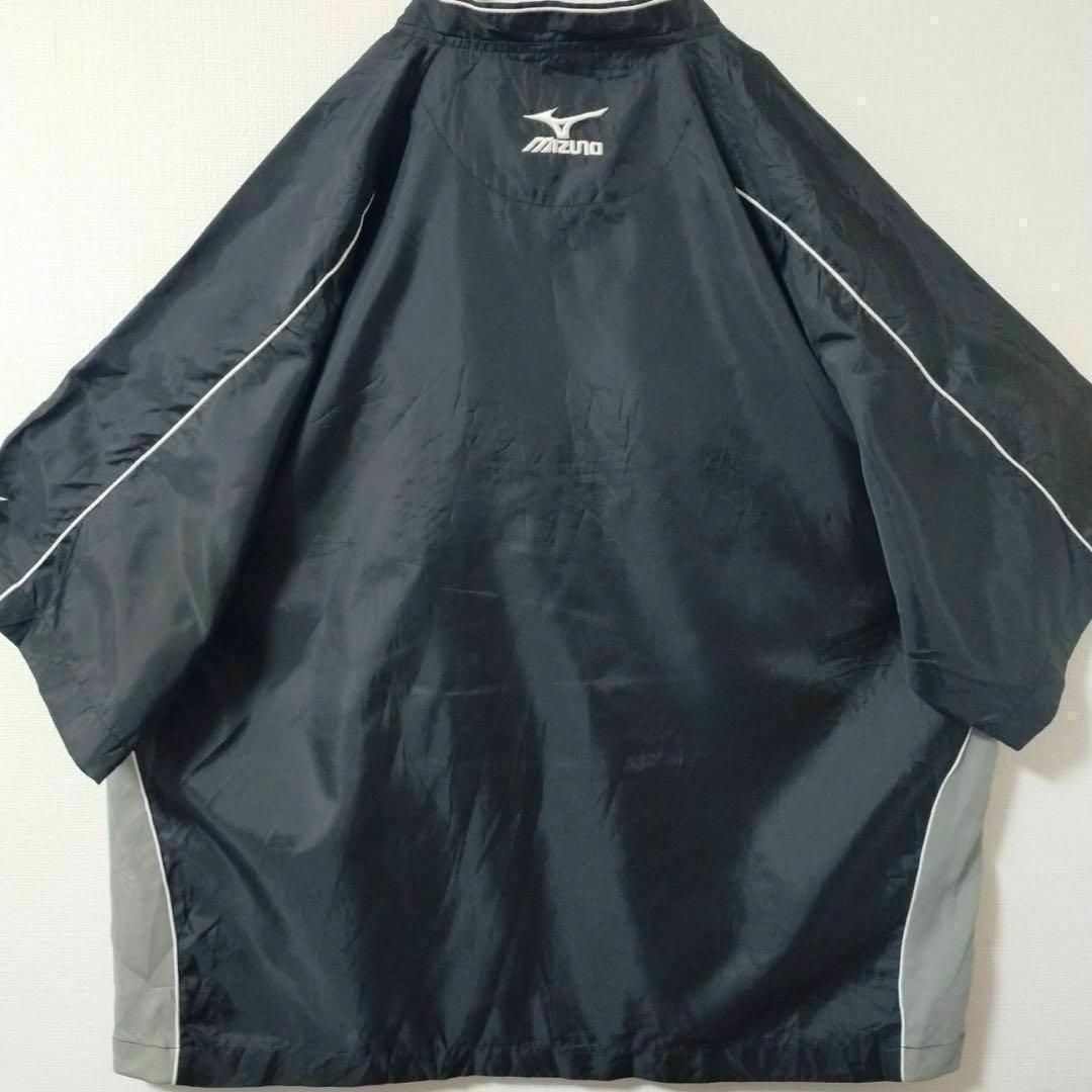MIZUNO(ミズノ)のMIZUNO ミズノ 半袖プルオーバー サイドメッシュ 刺繍 ブラック XXL メンズのトップス(Tシャツ/カットソー(半袖/袖なし))の商品写真