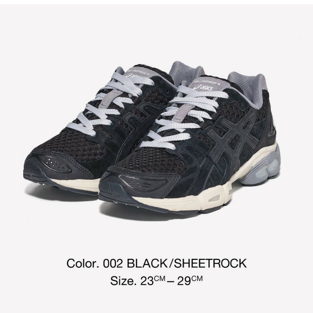 asics(アシックス)のENNOY asics GEL-NIMBUS 9 (BLACK / SHEET メンズの靴/シューズ(スニーカー)の商品写真