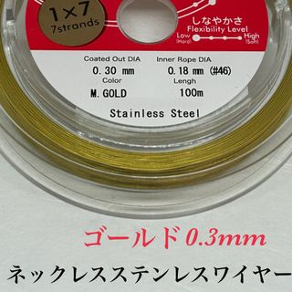 ⭐️国産⭐️ステンレスワイヤーナイロンコート0.3mm   3m(その他)