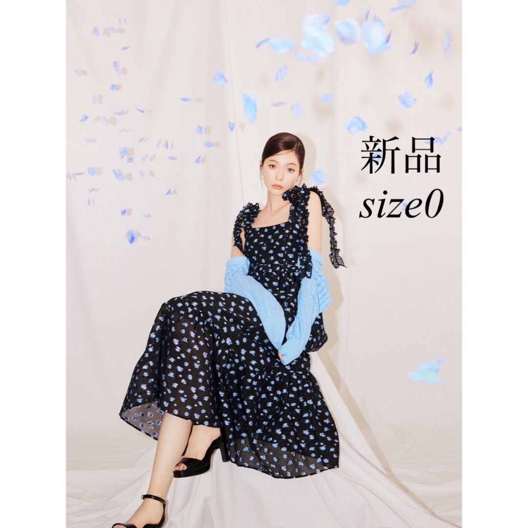 SNIDEL - 【正規品】snidel 肩リボンジャガードキャミワンピース SNIDEL - 【正規品】snidel 肩リボンジャガードキャミワンピース