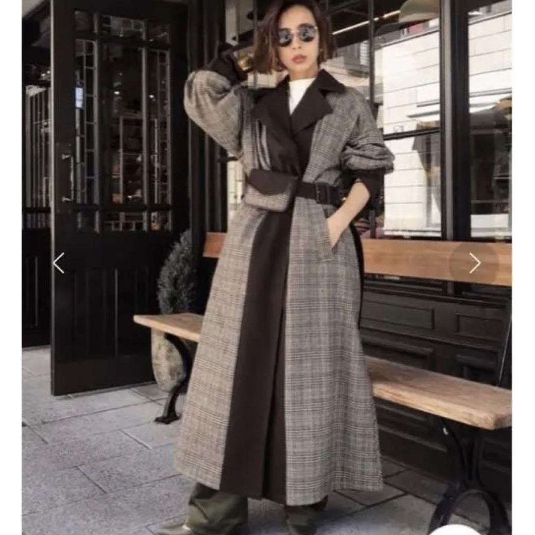 Ameri VINTAGE(アメリヴィンテージ)のAmeri アメリヴィンテージ　REVERSIBLE TRENCH COAT レディースのジャケット/アウター(トレンチコート)の商品写真