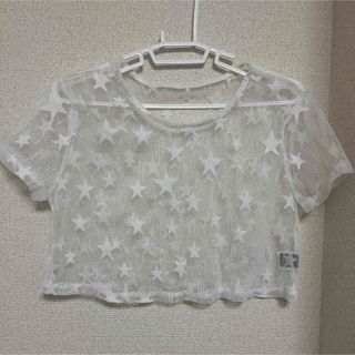 シーイン(SHEIN)のメッシュトップス　クロップド丈　xs(Tシャツ(半袖/袖なし))