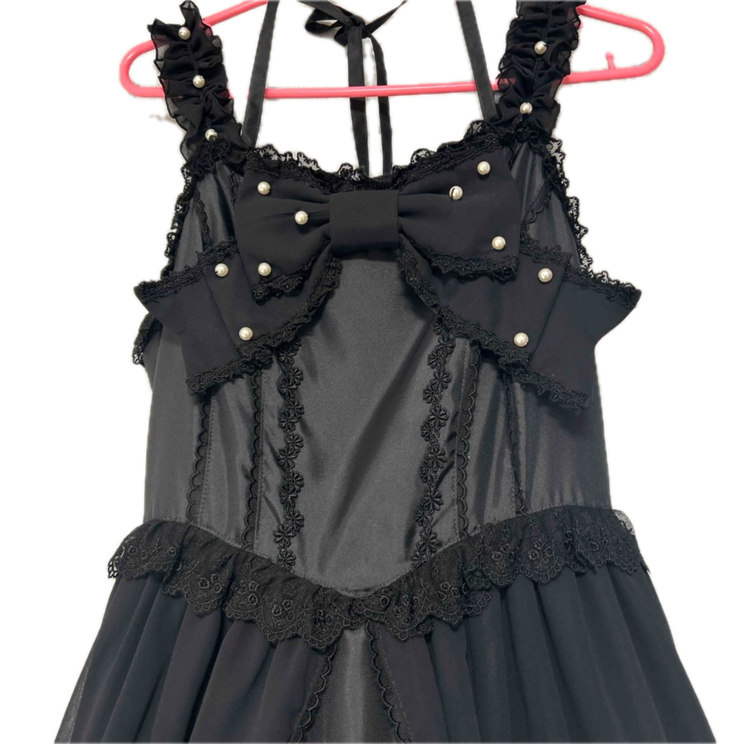 アンジェリックプリティ プリンセス ジャンパースカート 黒 アンジェリックプリティ プリンセス ジャンパースカート 黒