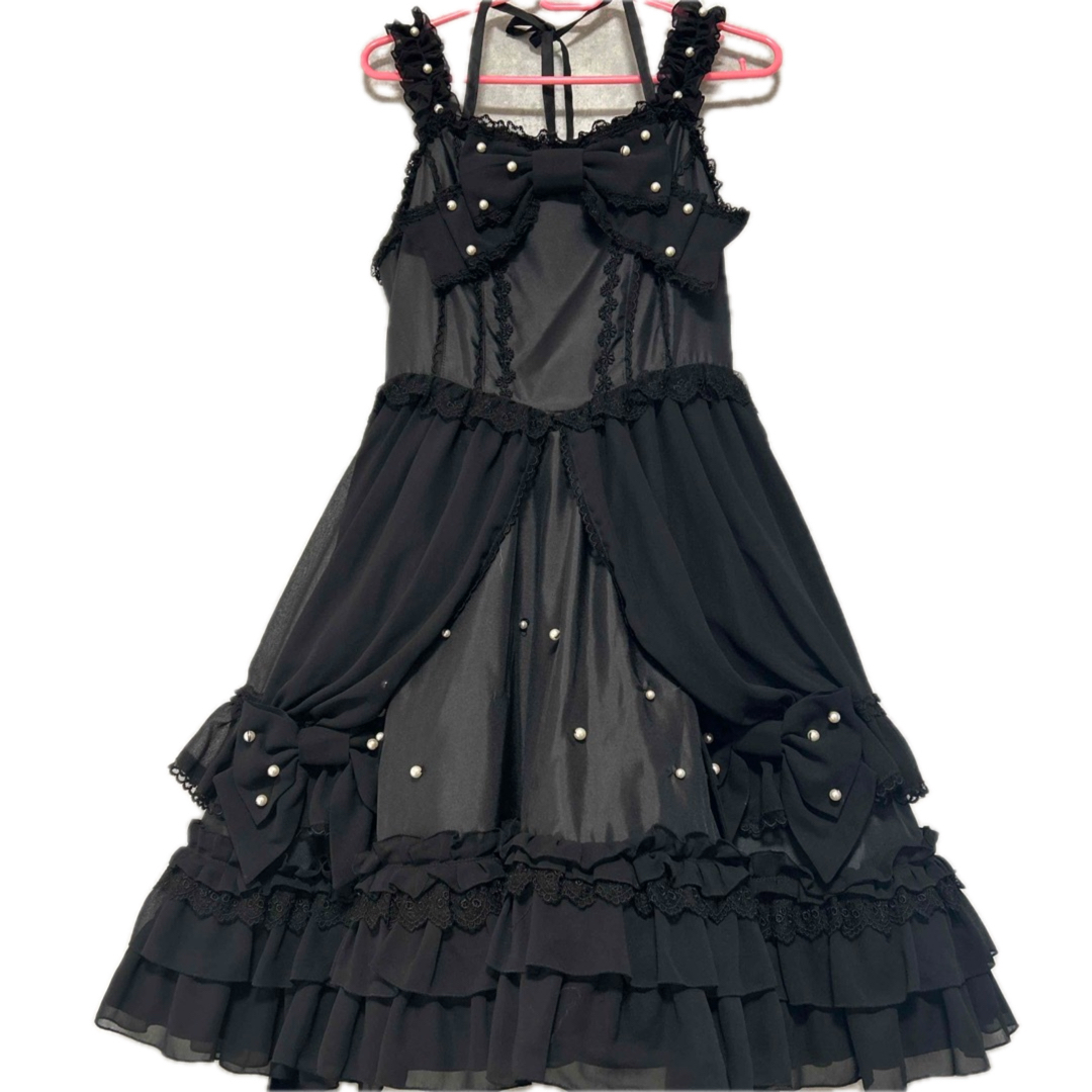 アンジェリックプリティ プリンセス ジャンパースカート 黒 アンジェリックプリティ プリンセス ジャンパースカート 黒