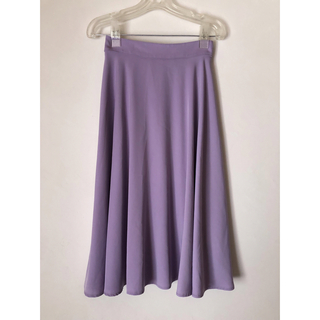 セシルマクビー(CECIL McBEE)のセシルマクビー　薄紫色　ロングスカート  M(ロングスカート)