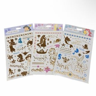 ディズニー(Disney)のディズニー ボディステッカー ジャスミン ラプンツェル アリエル タトゥーシール(小道具)