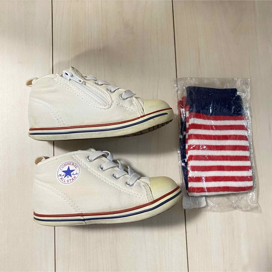 ALL STAR（CONVERSE）(オールスター)のコンバース　オールスター　ファーストスター　ベビースニーカー　14.5cm キッズ/ベビー/マタニティのベビー靴/シューズ(~14cm)(スニーカー)の商品写真