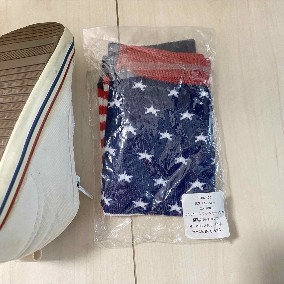 ALL STAR（CONVERSE）(オールスター)のコンバース　オールスター　ファーストスター　ベビースニーカー　14.5cm キッズ/ベビー/マタニティのベビー靴/シューズ(~14cm)(スニーカー)の商品写真