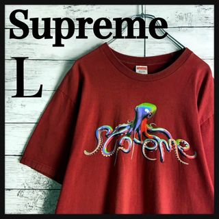 シュプリーム(Supreme)の9002【希少Lサイズ】シュプリーム☆ビッグロゴ人気カラーtシャツ　美品(Tシャツ/カットソー(半袖/袖なし))