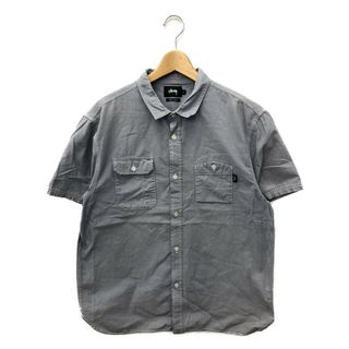 ステューシー(STUSSY)のステューシー STUSSY 半袖ワークシャツ    メンズ L(シャツ)