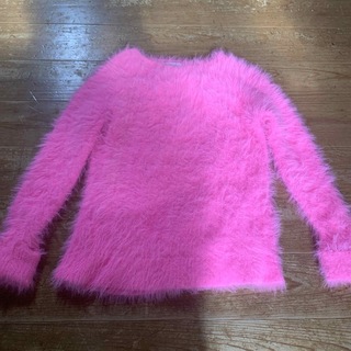 エイチアンドエム(H&M)のピンク　もこもこ　セーター　140 H&M(ニット)