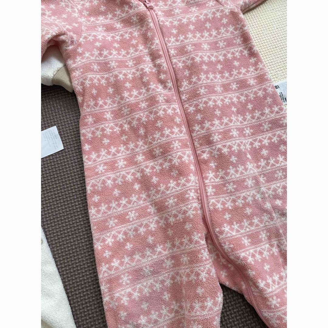 UNIQLO ユニクロベビー　ロンパース　70 フリース キッズ/ベビー/マタニティのベビー服(~85cm)(ロンパース)の商品写真