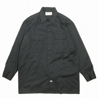 ディッキーズ(Dickies)の美品 ディッキーズ ポリ ワークシャツ カットソー トップス 長袖 L(シャツ)