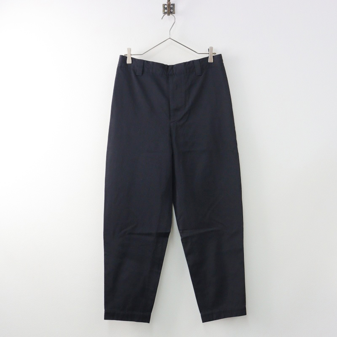 MARGARET HOWELL(マーガレットハウエル)の2021AW マーガレットハウエル MARGARET HOWELL WOOL COTTON TWILL ツイルパンツ 1/ダークネイビー ボトムス【2400013764667】 レディースのパンツ(カジュアルパンツ)の商品写真