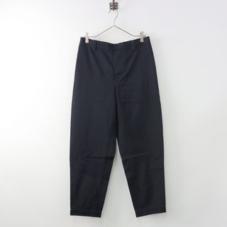 マーガレットハウエル(MARGARET HOWELL)の2021AW マーガレットハウエル MARGARET HOWELL WOOL COTTON TWILL ツイルパンツ 1/ダークネイビー ボトムス【2400013764667】(カジュアルパンツ)