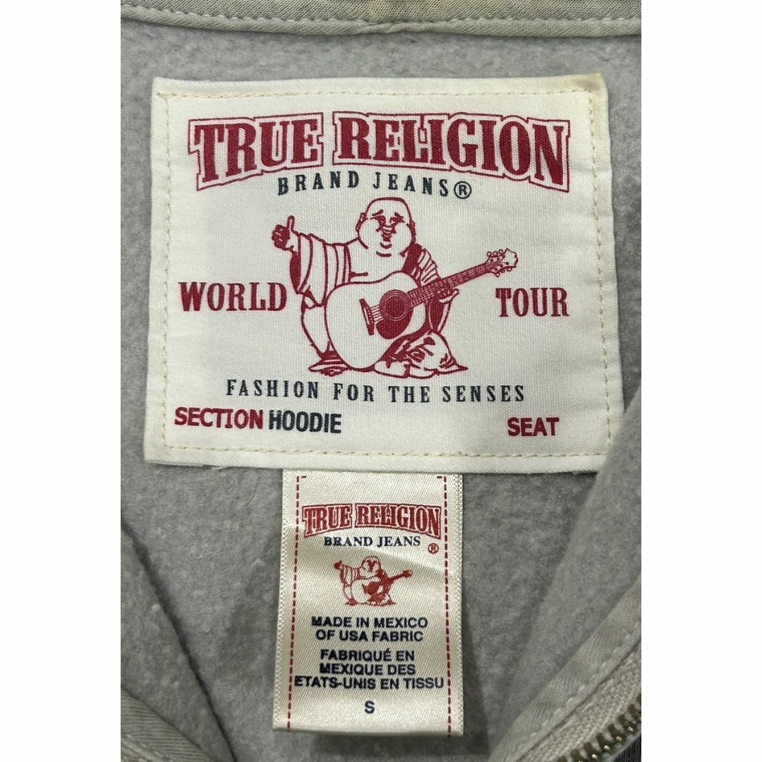 True Religion(トゥルーレリジョン)の＊トゥルーレリジョン HOODIE 袖ロゴ スウェット ジップアップパーカー S メンズのトップス(パーカー)の商品写真