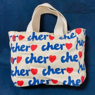 シェル(Cher)のcher シェル ミニトート キャンバス生地 ベージュ(トートバッグ)