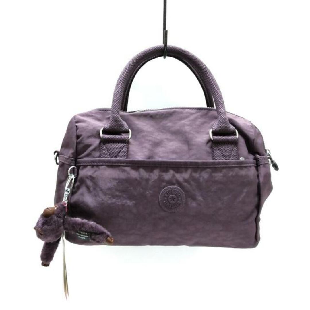 kipling(キプリング)のKipling(キプリング) ハンドバッグ - パープル ナイロン レディースのバッグ(ハンドバッグ)の商品写真