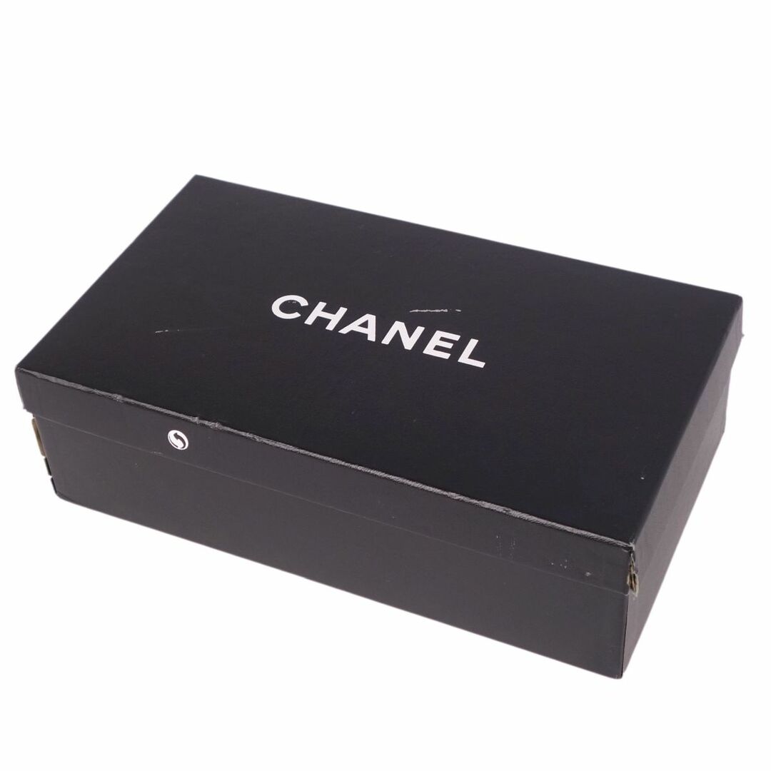 CHANEL(シャネル)のVintage シャネル CHANEL パンプス ローファー ヒール ココマーク カーフレザー シューズ レディース 37 ブラック レディースの靴/シューズ(ハイヒール/パンプス)の商品写真