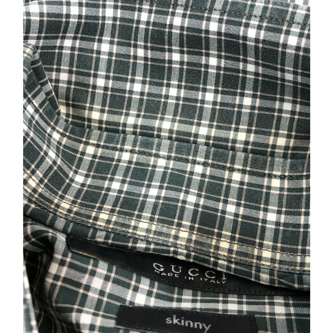 GUCCI - グッチ GUCCI 長袖チェックシャツ メンズ 39の通販 by GUCCI - グッチ GUCCI 長袖チェックシャツ メンズ 39の通販 by