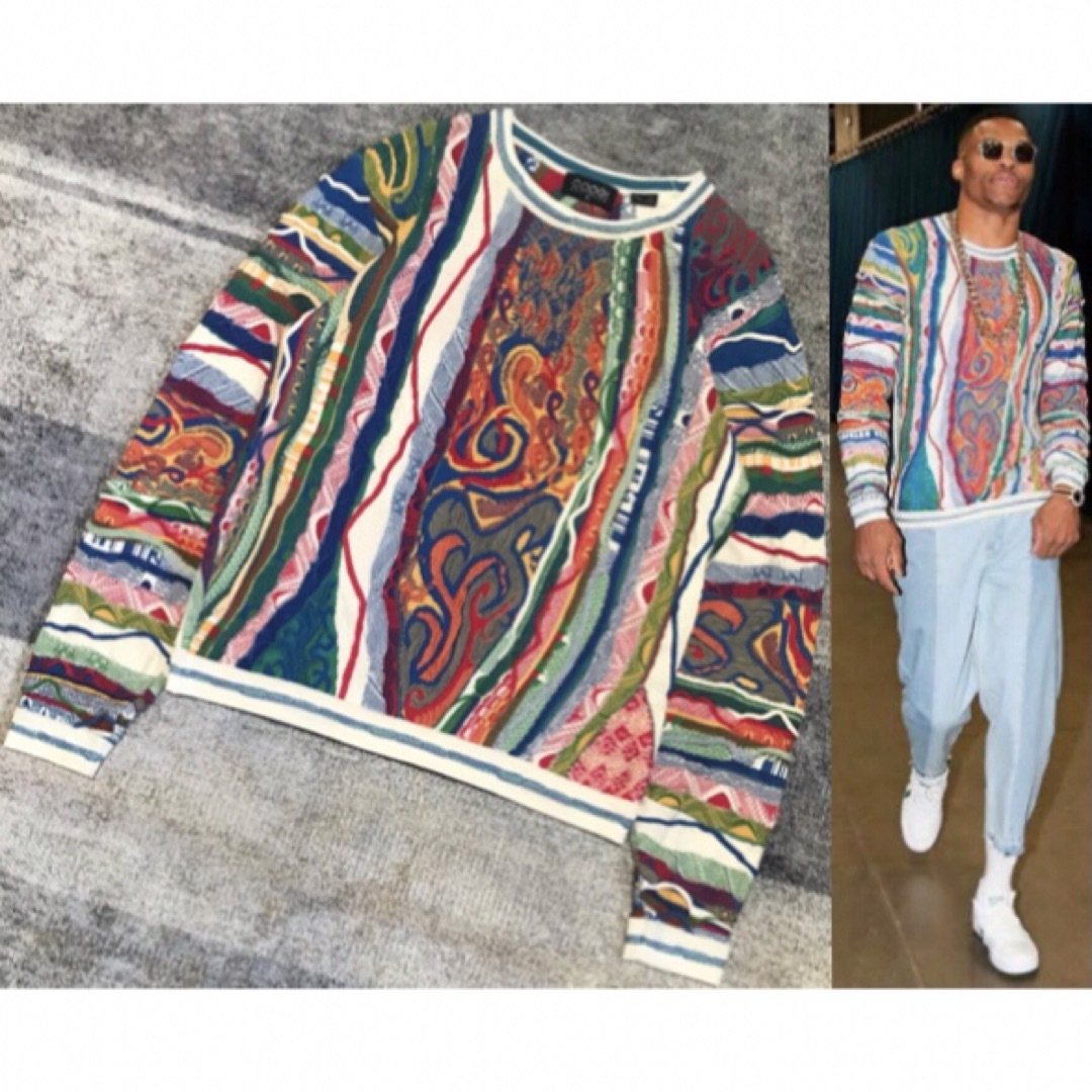 COOGI - 超レア Russ着 COOGI クージー 3D コットン ニット COOGI - 超レア Russ着 COOGI クージー 3D コットン ニット