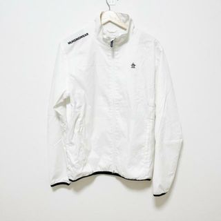 マンシングウェア(Munsingwear)のMunsingwear(マンシングウェア) ブルゾン サイズL メンズ - 白×ネイビー 長袖/ジップアップ/春/秋(ブルゾン)