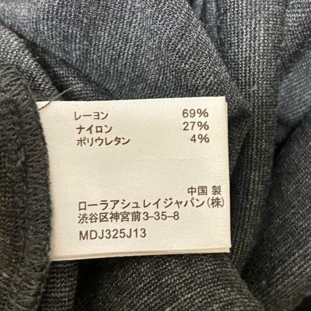 LAURA ASHLEY(ローラアシュレイ)のLAURAASHLEY(ローラアシュレイ) ワンピース サイズ11 M レディース - ダークグレー×黒 クルーネック/半袖/ひざ丈/ビジュー レディースのワンピース(その他)の商品写真