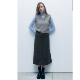 ザラ(ZARA)のZARA　コレクションライン　ウールスカート(ロングスカート)