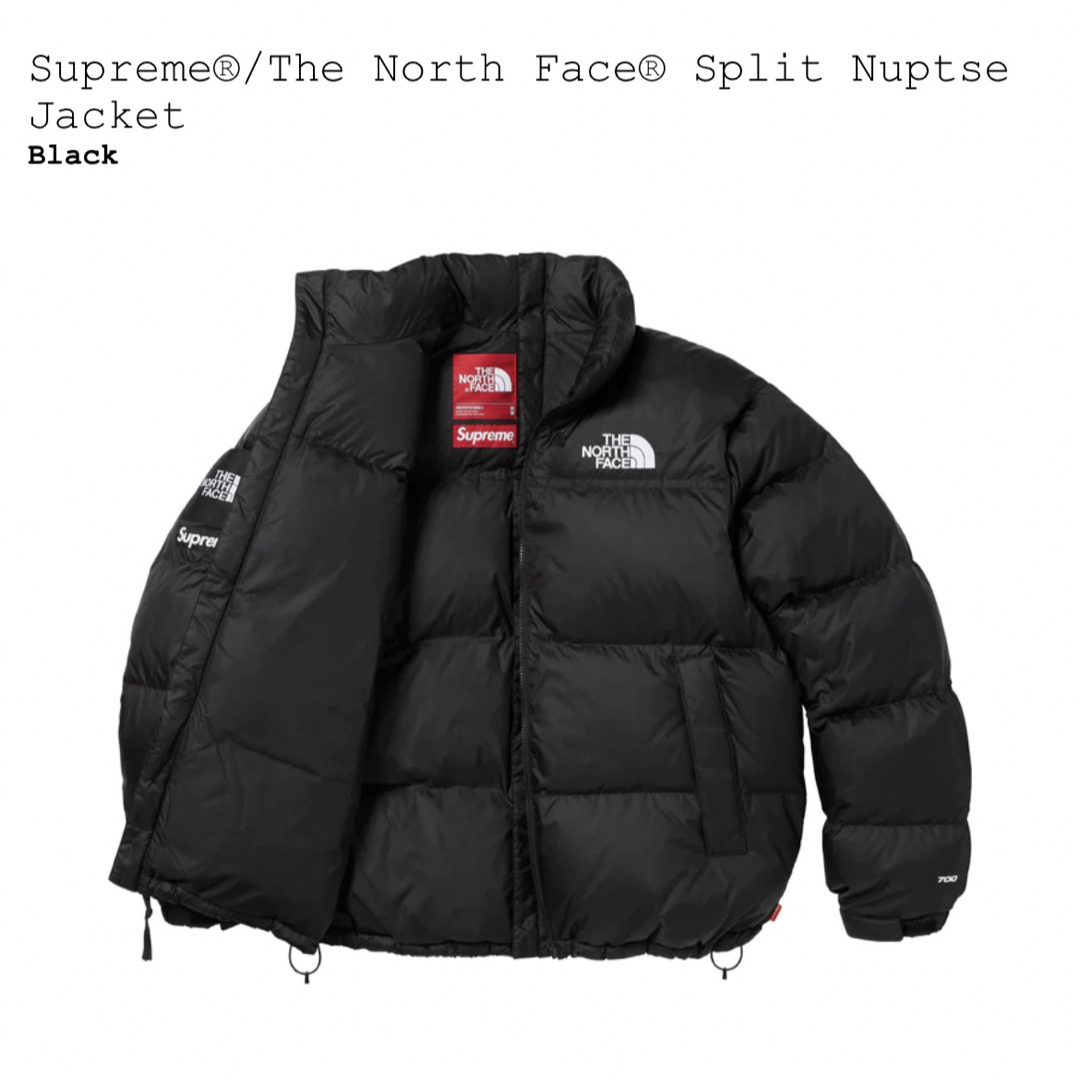 Supreme(シュプリーム)のSupreme The North Face Split Nuptse ら M メンズのジャケット/アウター(ダウンジャケット)の商品写真
