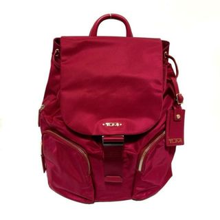 トゥミ(TUMI)のTUMI(トゥミ) リュックサック美品  リーヴァス 196311RASP ピンク ナイロン×レザー(リュック/バックパック)