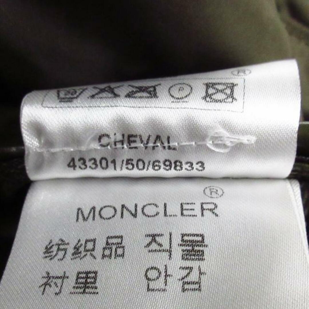 MONCLER(モンクレール)のMONCLER(モンクレール) ダウンベスト サイズ1 S メンズ美品  CHEVAL(シュバル) カーキ 秋/冬 メンズのジャケット/アウター(ダウンベスト)の商品写真