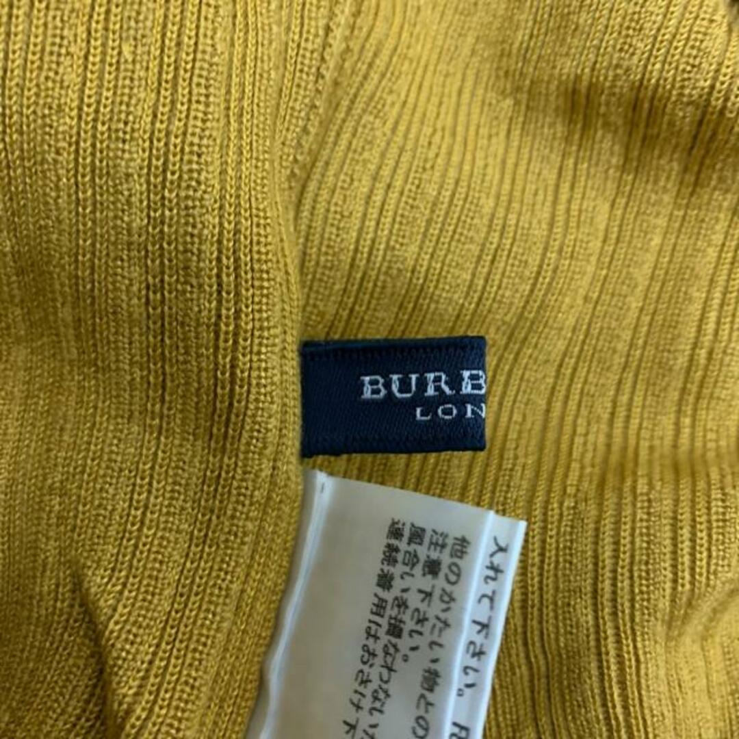 Burberry LONDON(バーバリーロンドン) 七分袖セーター サイズ4 XL レディース美品  - ダークイエロー タートルネック レディースのトップス(ニット/セーター)の商品写真