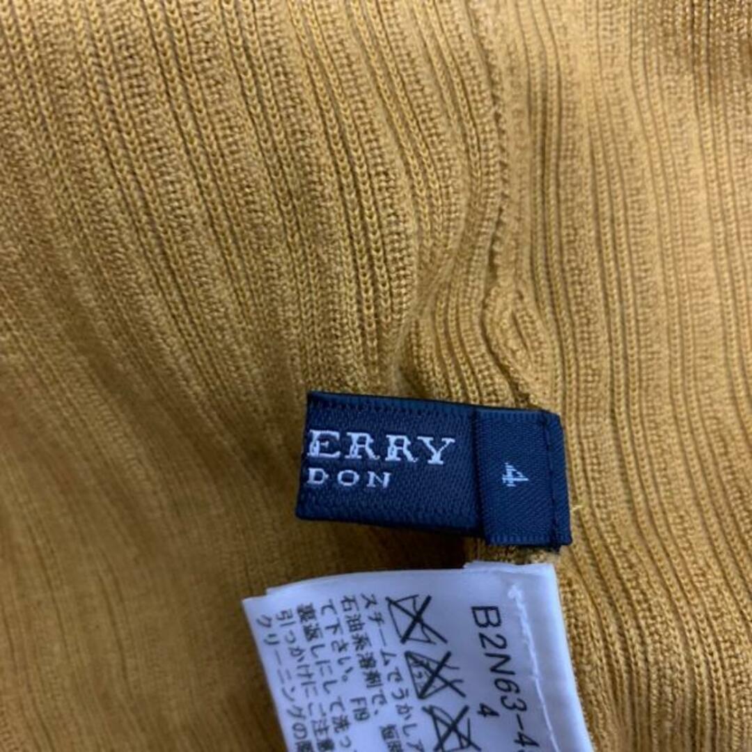 Burberry LONDON(バーバリーロンドン) 七分袖セーター サイズ4 XL レディース美品  - ダークイエロー タートルネック レディースのトップス(ニット/セーター)の商品写真