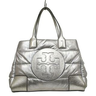 トリーバーチ(Tory Burch)のTORY BURCH(トリーバーチ) トートバッグ - シルバー キルティング ナイロン×レザー(トートバッグ)