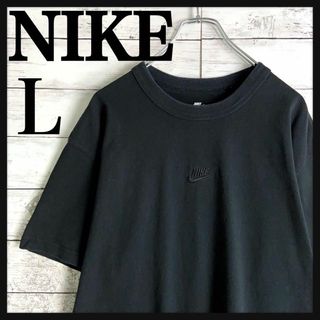 ナイキ(NIKE)の8993【希少デザイン】ナイキ☆センター刺繍ロゴLサイズtシャツ　美品(Tシャツ/カットソー(半袖/袖なし))