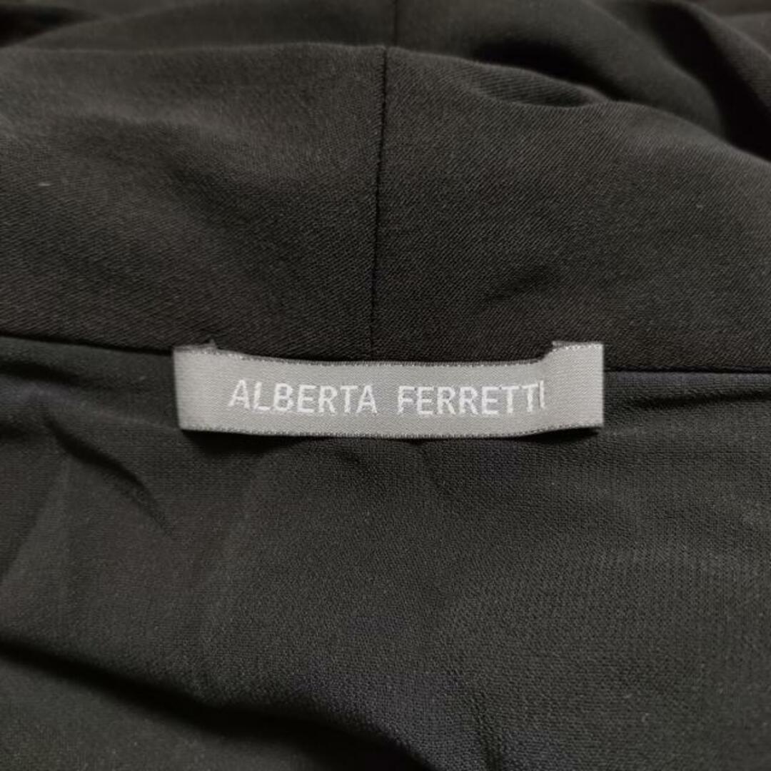 ALBERTA FERRETTI(アルベルタフェレッティ)のALBERTA FERRETTI(アルベルタ・フェレッティ) ワンピース サイズUSA　6 レディース - 黒 ノースリーブ/ひざ丈 レディースのワンピース(その他)の商品写真