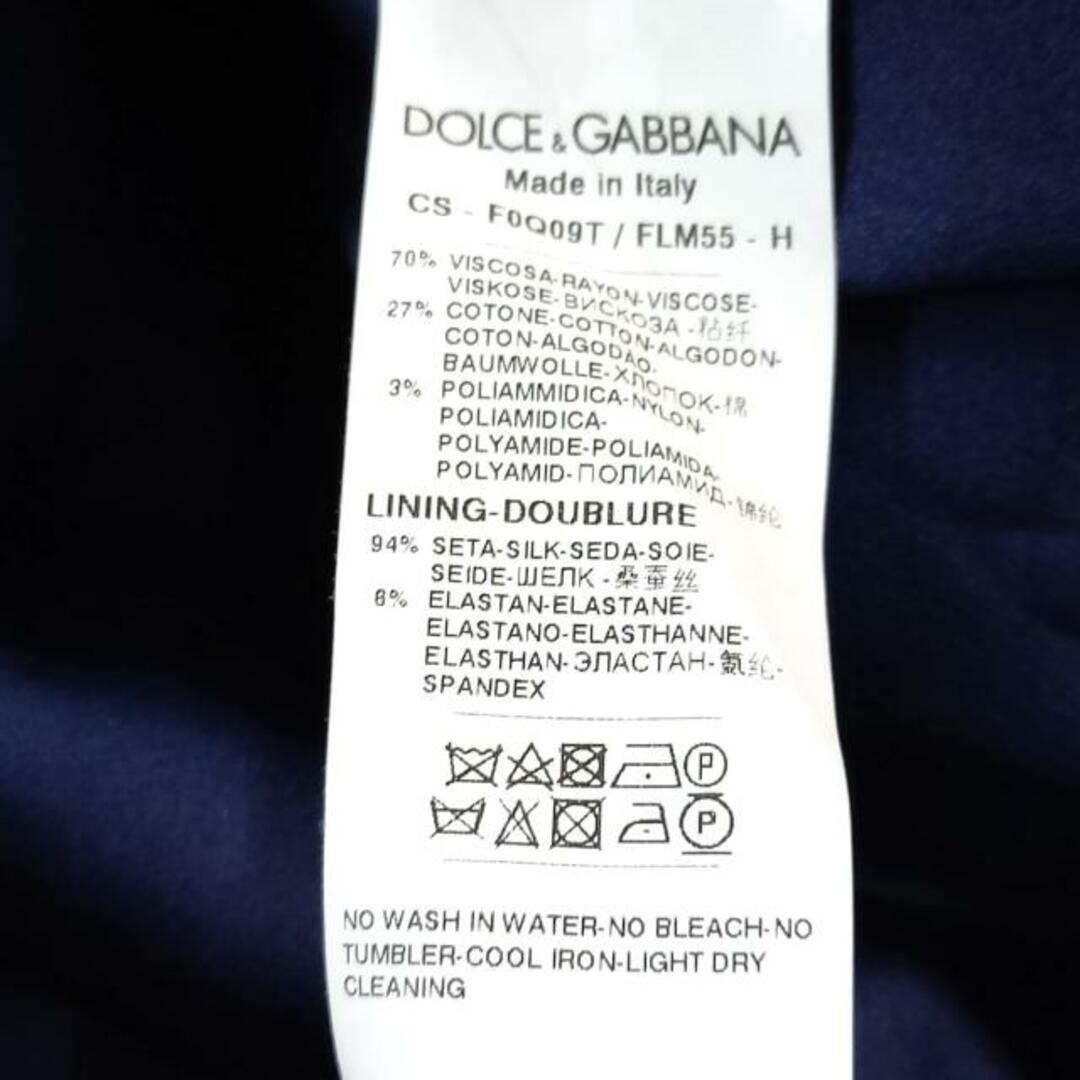 DOLCE&GABBANA(ドルチェアンドガッバーナ)のDOLCE&GABBANA(ドルチェアンドガッバーナ) コート サイズ42 M レディース - ネイビー 長袖/レース/春/秋 レディースのジャケット/アウター(その他)の商品写真