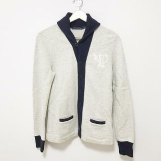 ポロラルフローレン(POLO RALPH LAUREN)のPOLObyRalphLauren(ポロラルフローレン) ブルゾン サイズL レディース - ライトグレー×ダークネイビー 長袖/春/秋(ブルゾン)