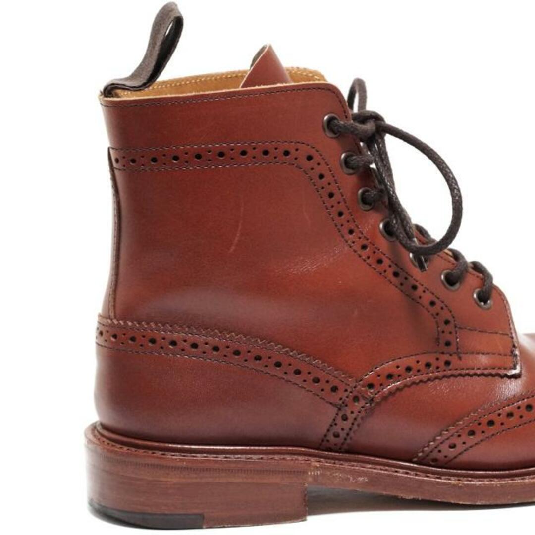 Trickers(トリッカーズ)のTricker's(トリッカーズ) ショートブーツ 4 レディース - ダークブラウン ウィングチップ レザー レディースの靴/シューズ(ブーツ)の商品写真