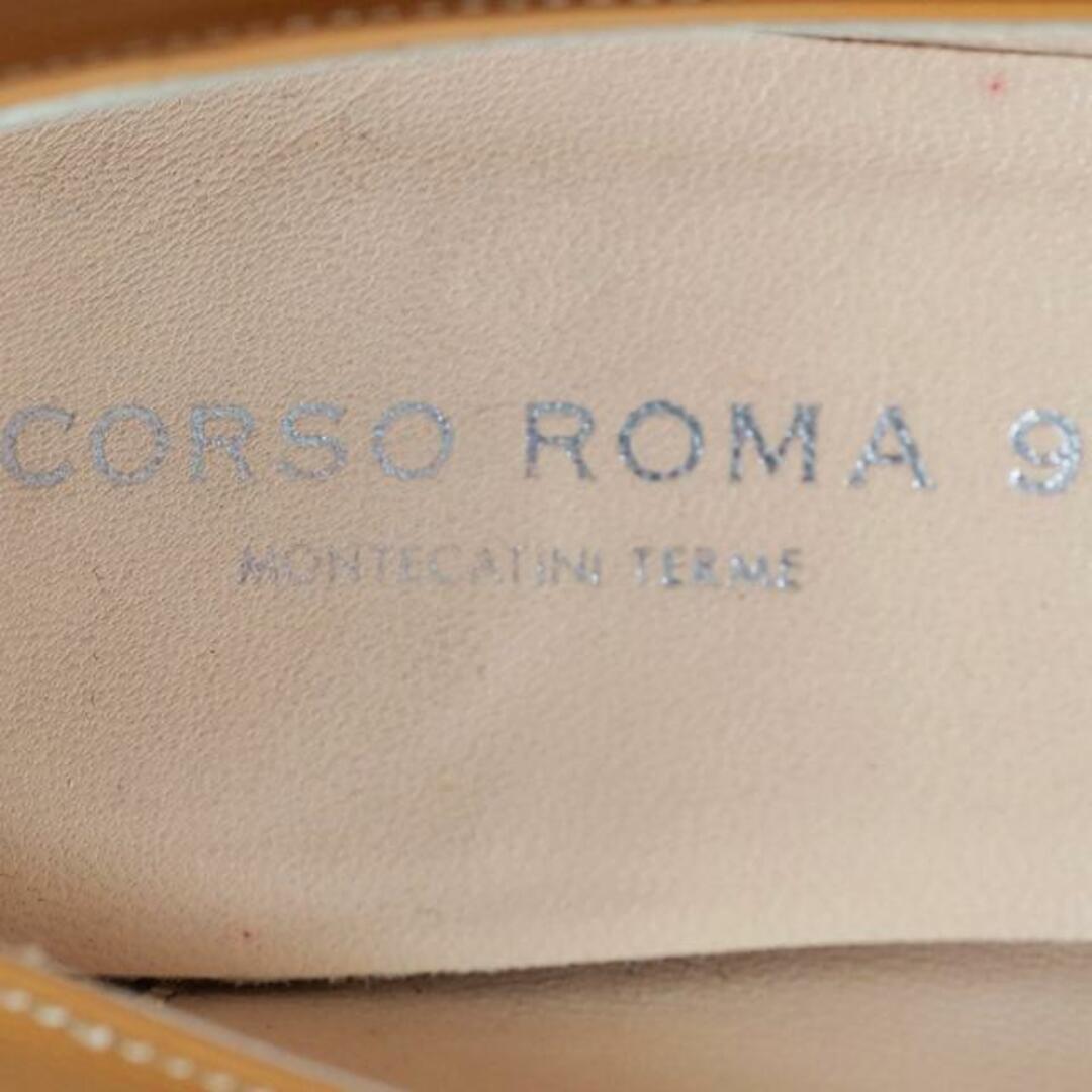 CORSO ROMA 9(コルソローマ)のCORSO ROMA 9(コルソローマ) パンプス 35 レディース - ライトブラウン オープントゥ エナメル（レザー） レディースの靴/シューズ(ハイヒール/パンプス)の商品写真