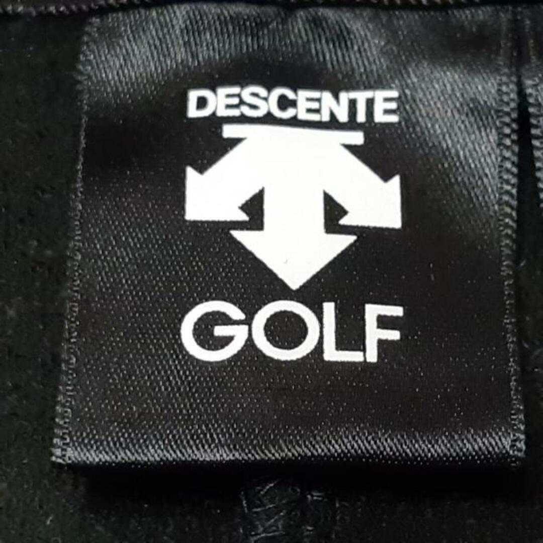 DESCENTE(デサント)のDESCENTE(デサント) ブルゾン サイズL レディース - 黒 GOLF/長袖/ジップアップ/中綿/秋 【表地】ナイロン、ポリウレタン、アクリル【裏地】ポリエステル【中綿】ポリエステル レディースのジャケット/アウター(ブルゾン)の商品写真