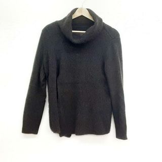 レリアン(leilian)のLeilian(レリアン) 長袖セーター サイズ9 M レディース美品  - ダークブラウン×黒 タートルネック/カシミヤ/変形デザイン(ニット/セーター)