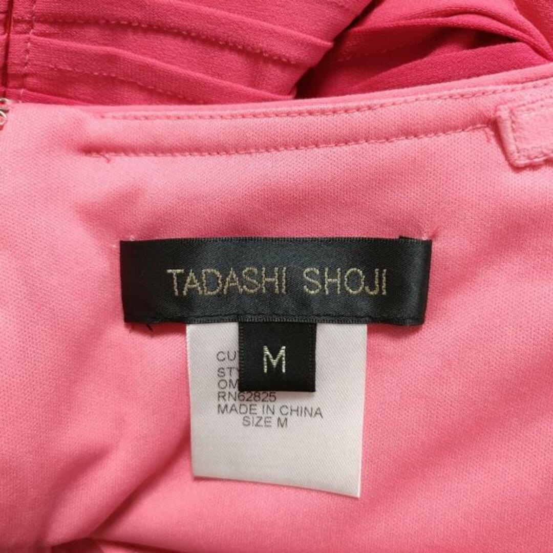 TADASHI SHOJI(タダシショウジ)のTADASHISHOJI(タダシショージ) ワンピース サイズM レディース美品  - ピンク Vネック/半袖/ひざ丈 レディースのワンピース(その他)の商品写真